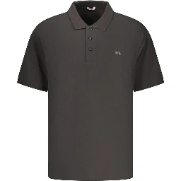 Black Cotton Men's Polo Shirt