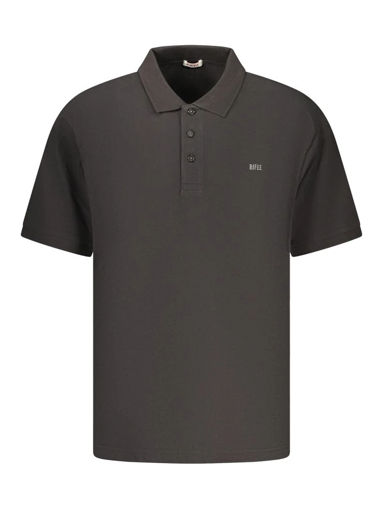 Black Cotton Men's Polo Shirt