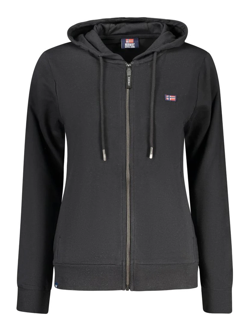 Black Cotton Sweatshirt