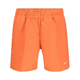 Orange Polyester Men's Swimwear Shorts
