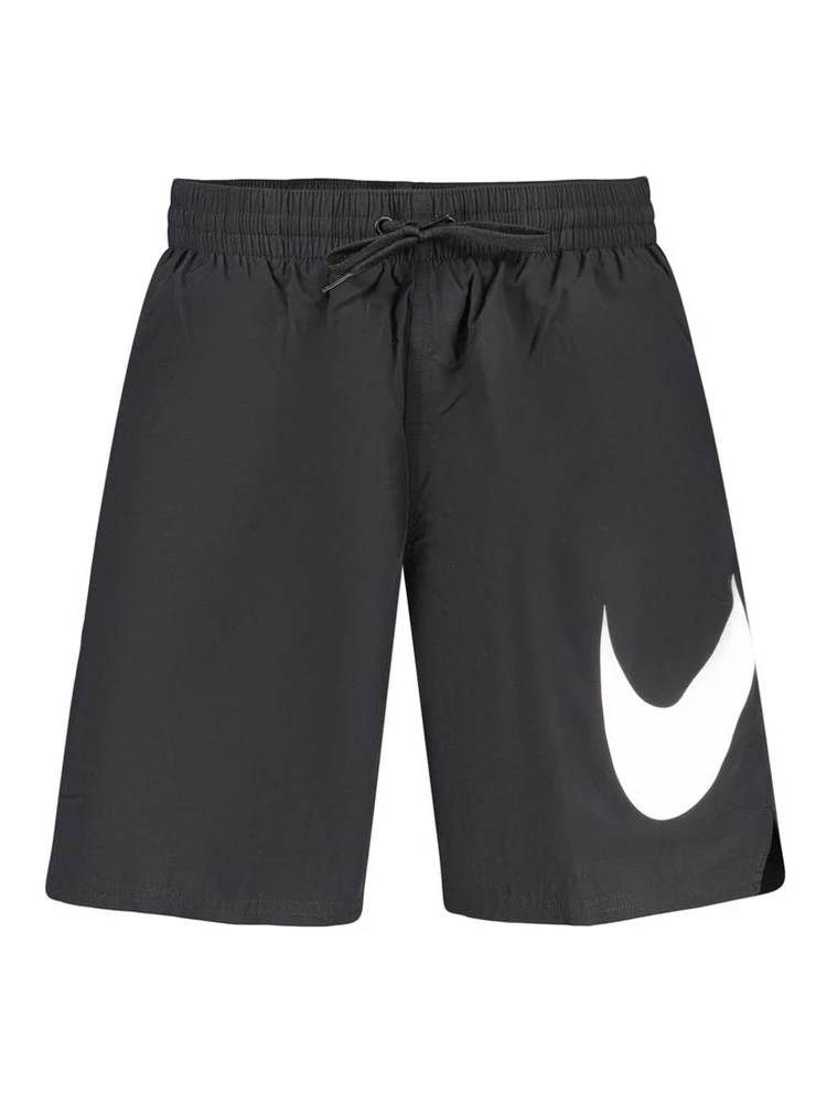 Black Polyester Mens Swimwear Shorts