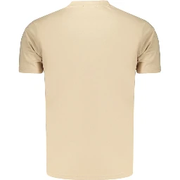 Beige Cotton Men's T-Shirt