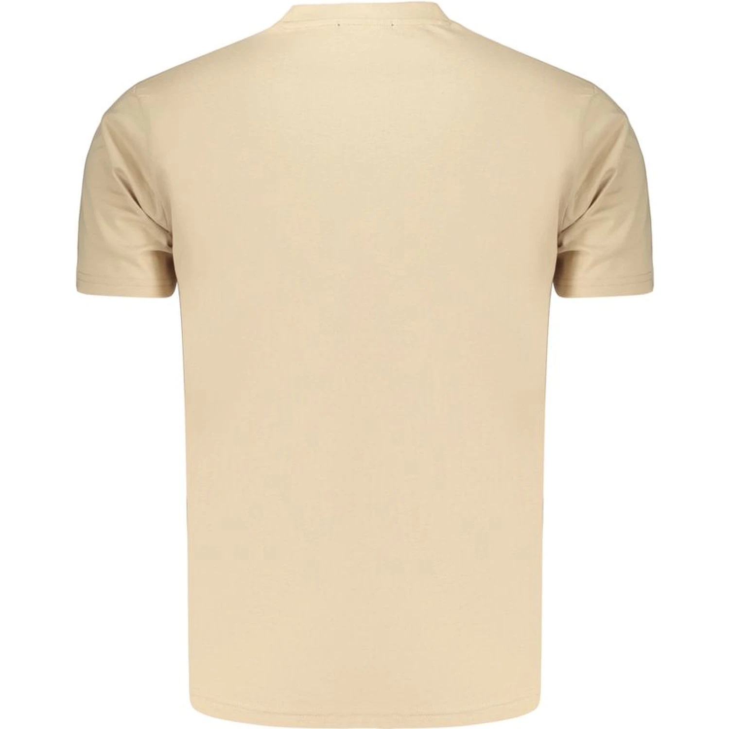 Beige Cotton Men's T-Shirt