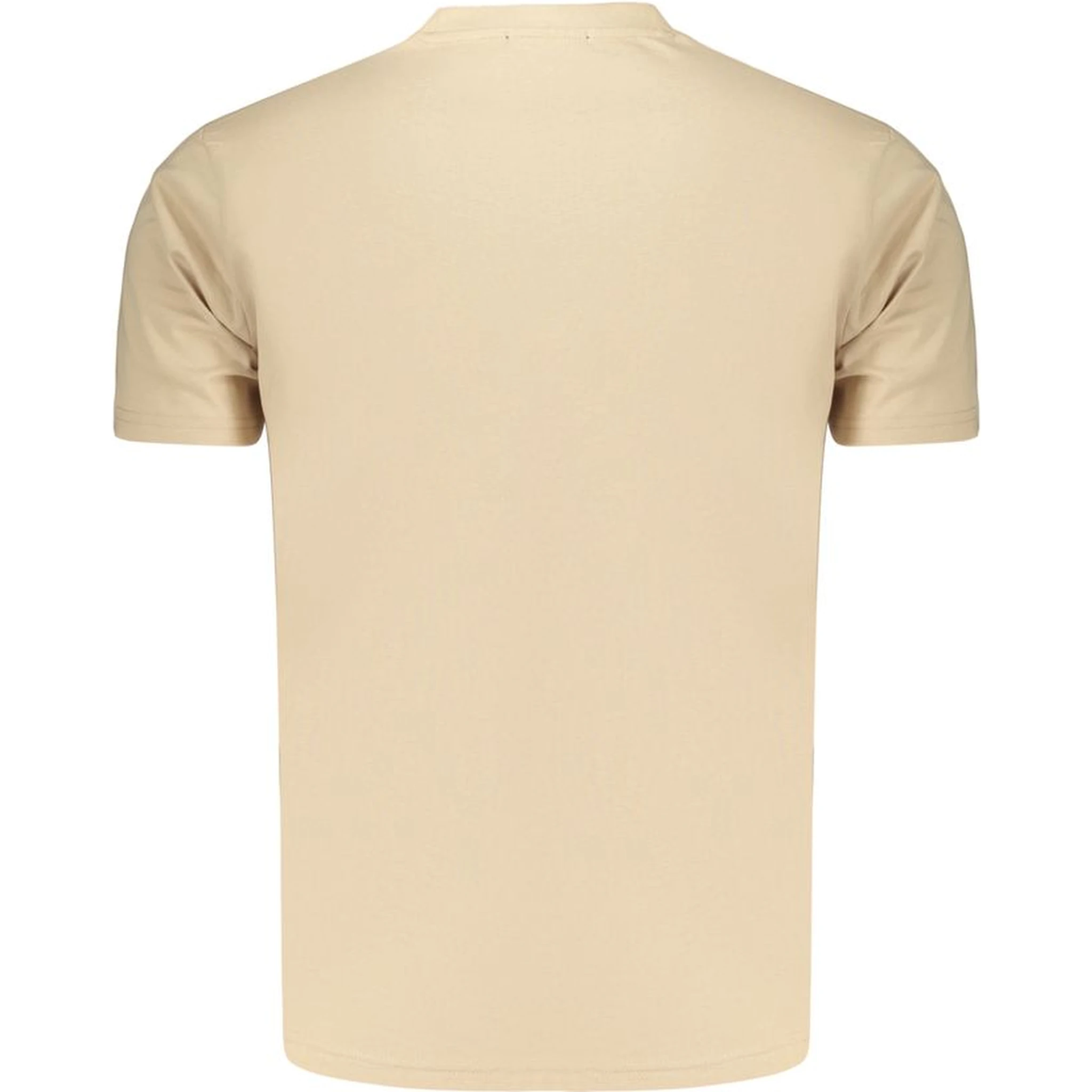 Beige Cotton Men's T-Shirt