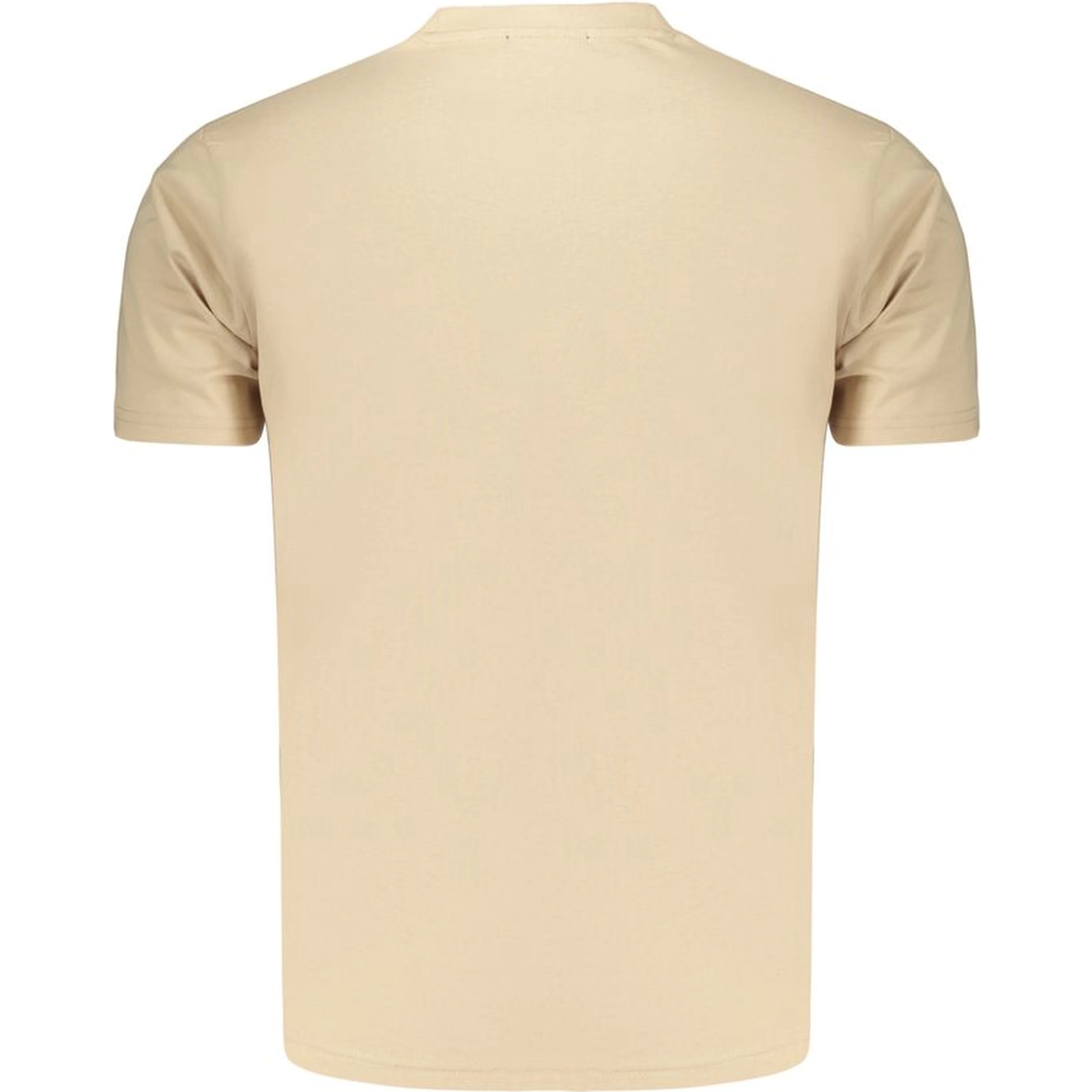 Beige Cotton Men's T-Shirt