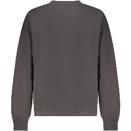 Black Cotton Womens Sweatshirt