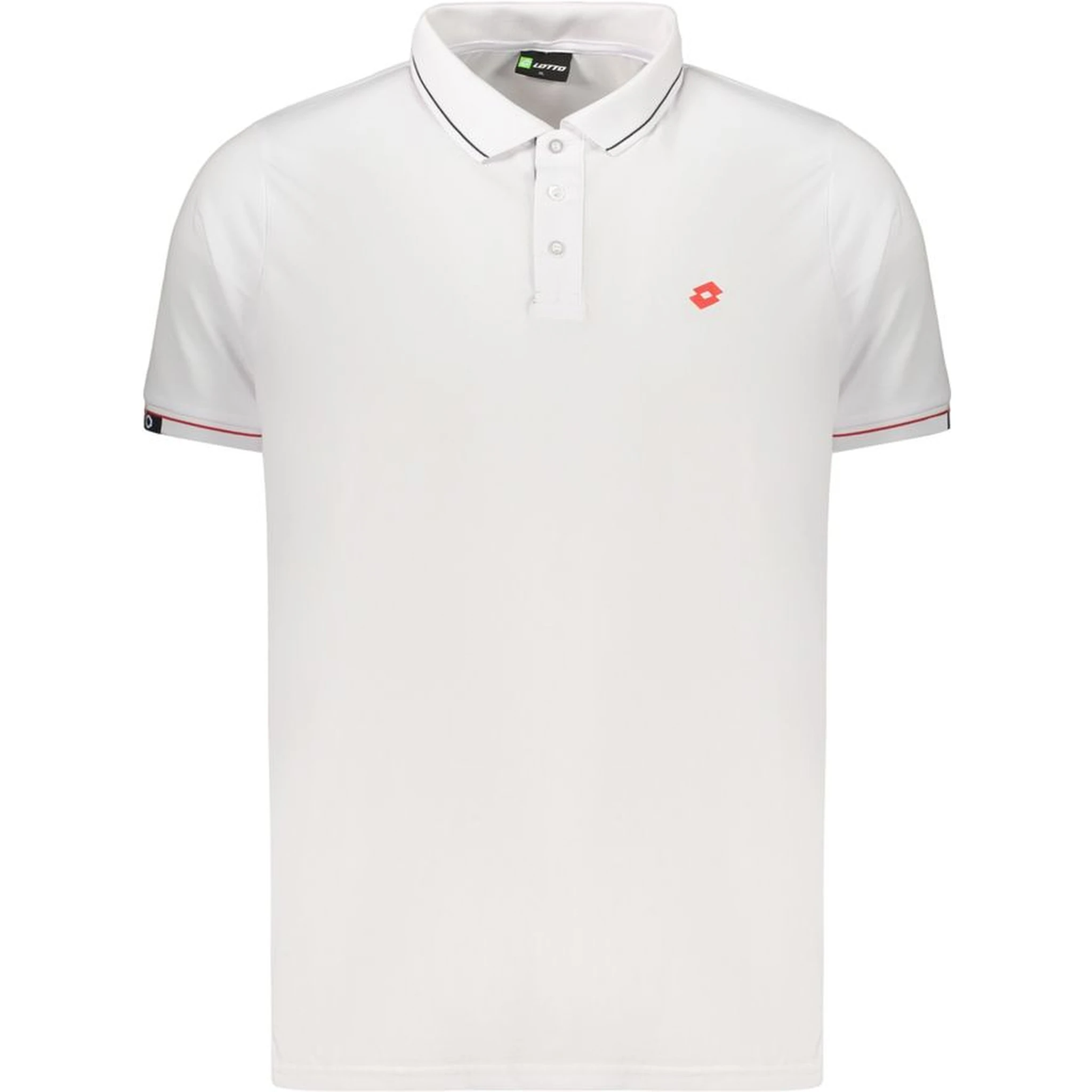 White Polyester Men's Polo Shirt