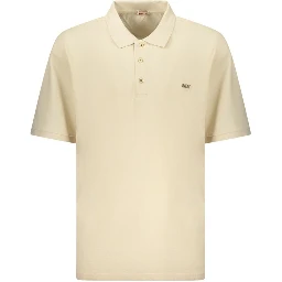 Beige Cotton Polo Shirt