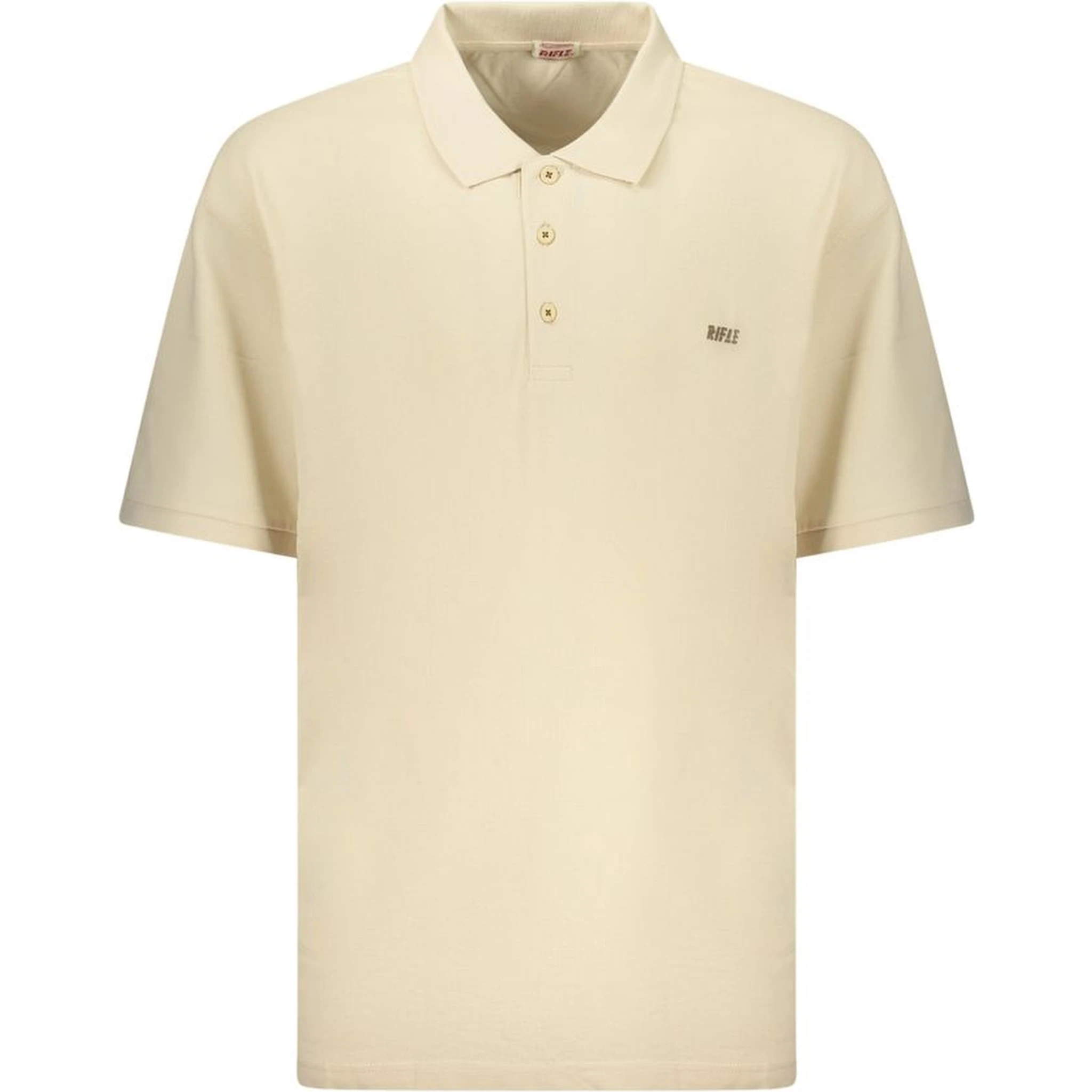 Beige Cotton Polo Shirt
