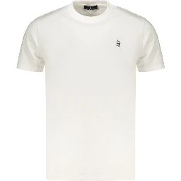 White Cotton Men's T-Shirt