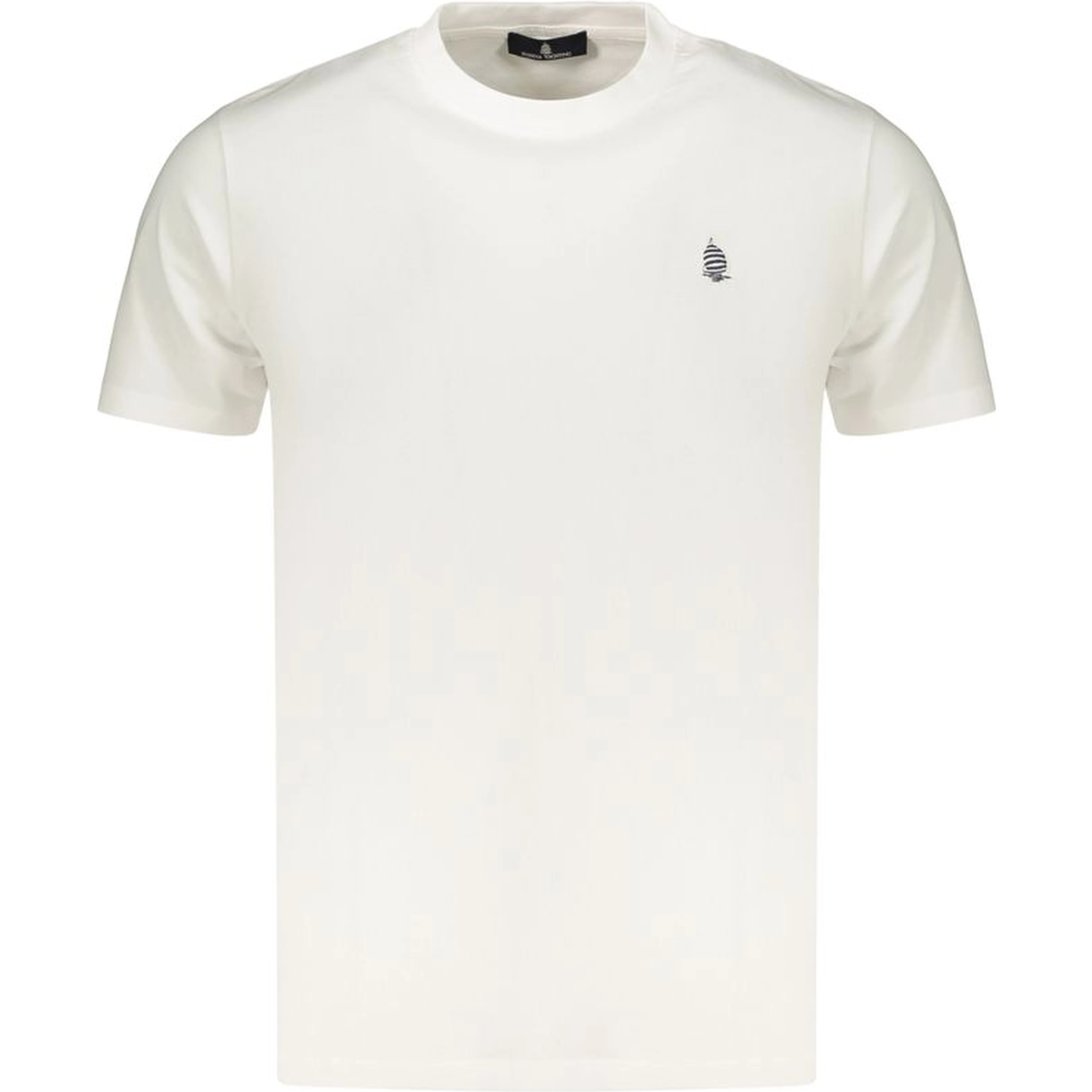 White Cotton Men's T-Shirt