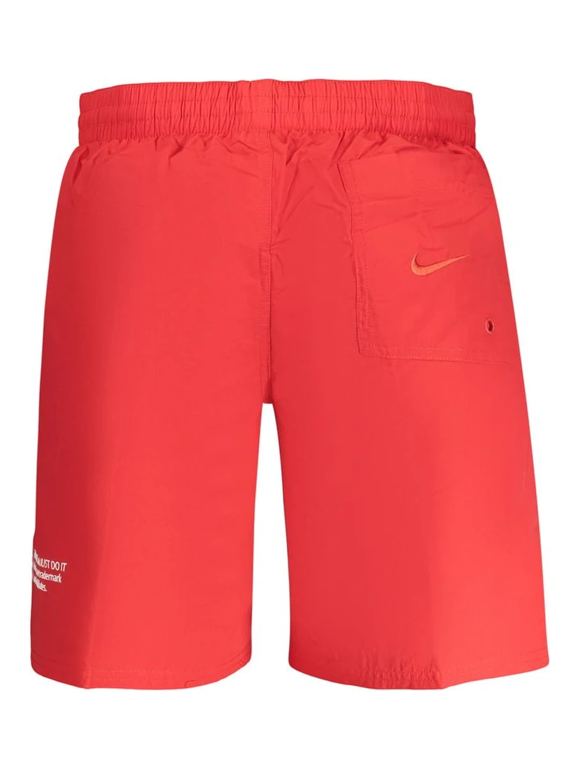 Rosso Poliestere Uomo Swim Boxer