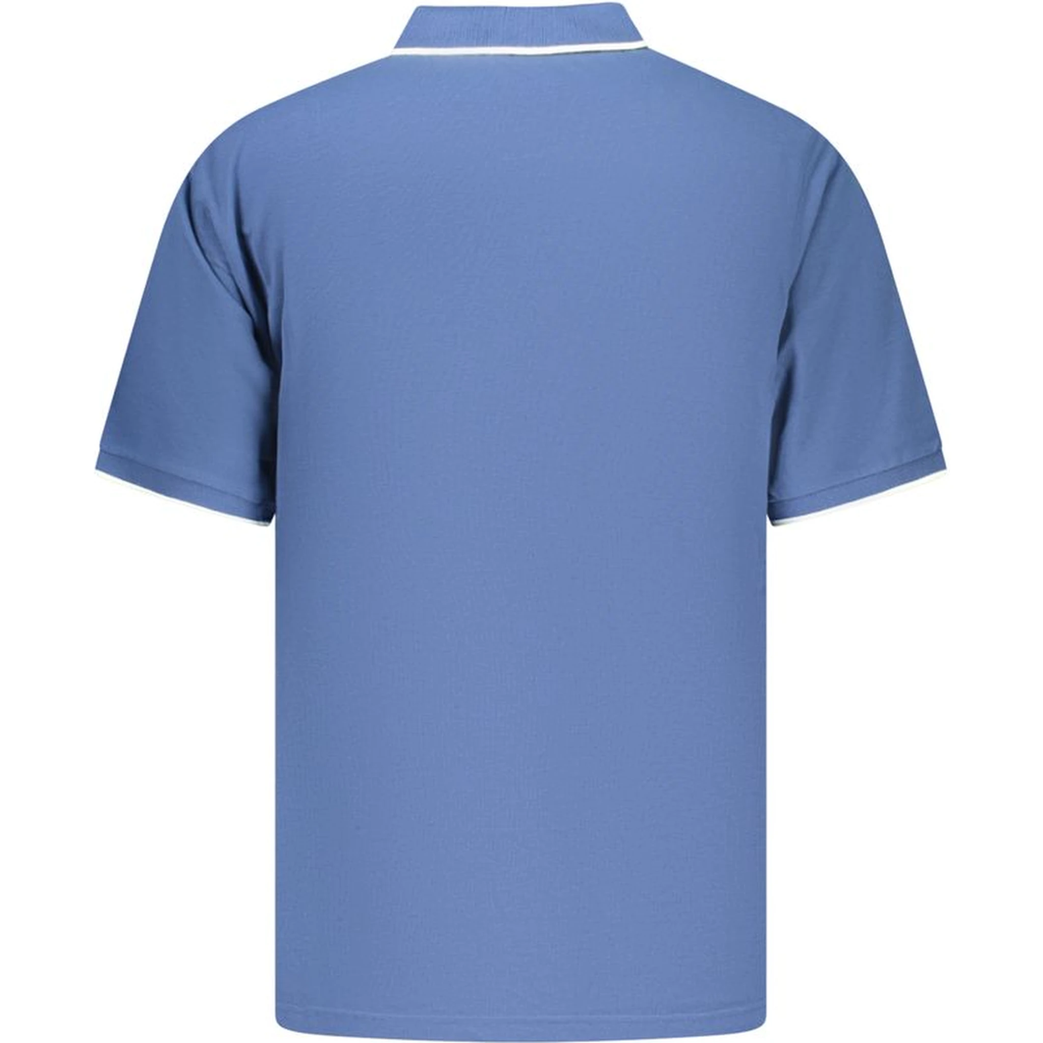 Blue Cotton Men's Polo Shirt
