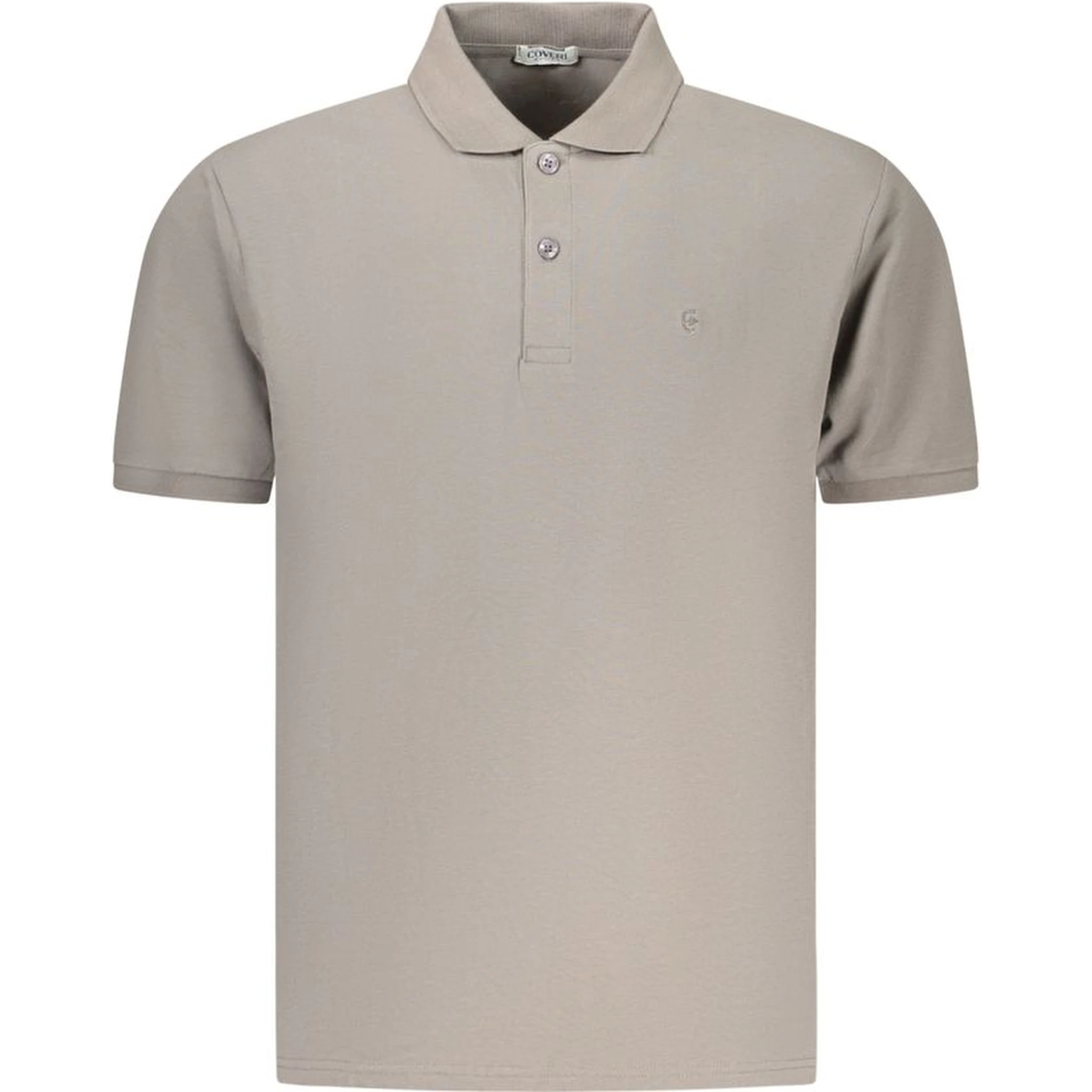 Gray Cotton Men's Polo Shirt