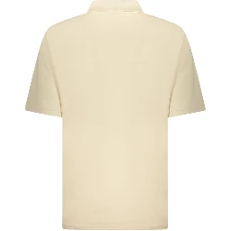 Beige Cotton Polo Shirt