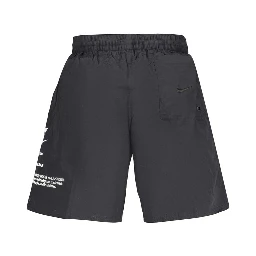 Black Polyester Mens Swimwear Shorts