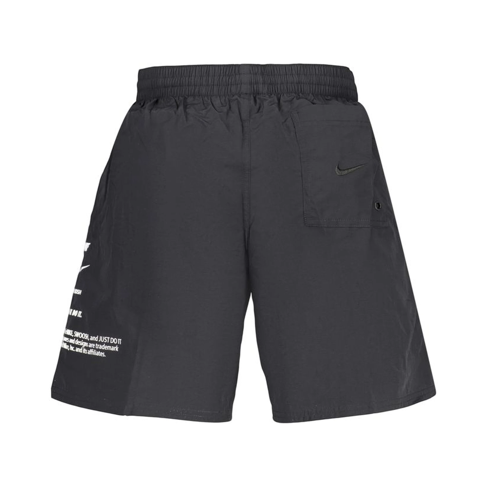 Black Polyester Mens Swimwear Shorts