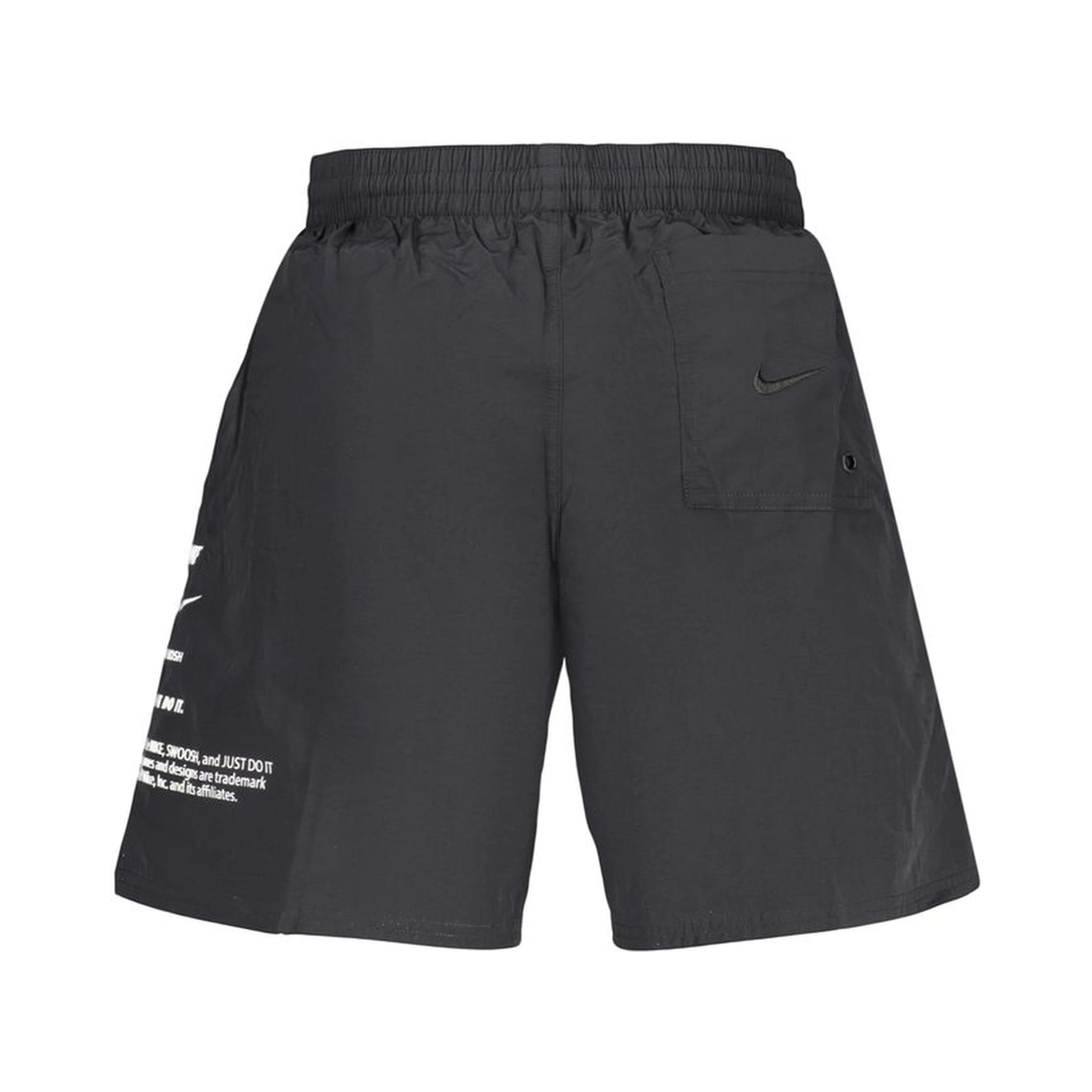 Black Polyester Mens Swimwear Shorts