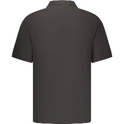 Black Cotton Men's Polo Shirt
