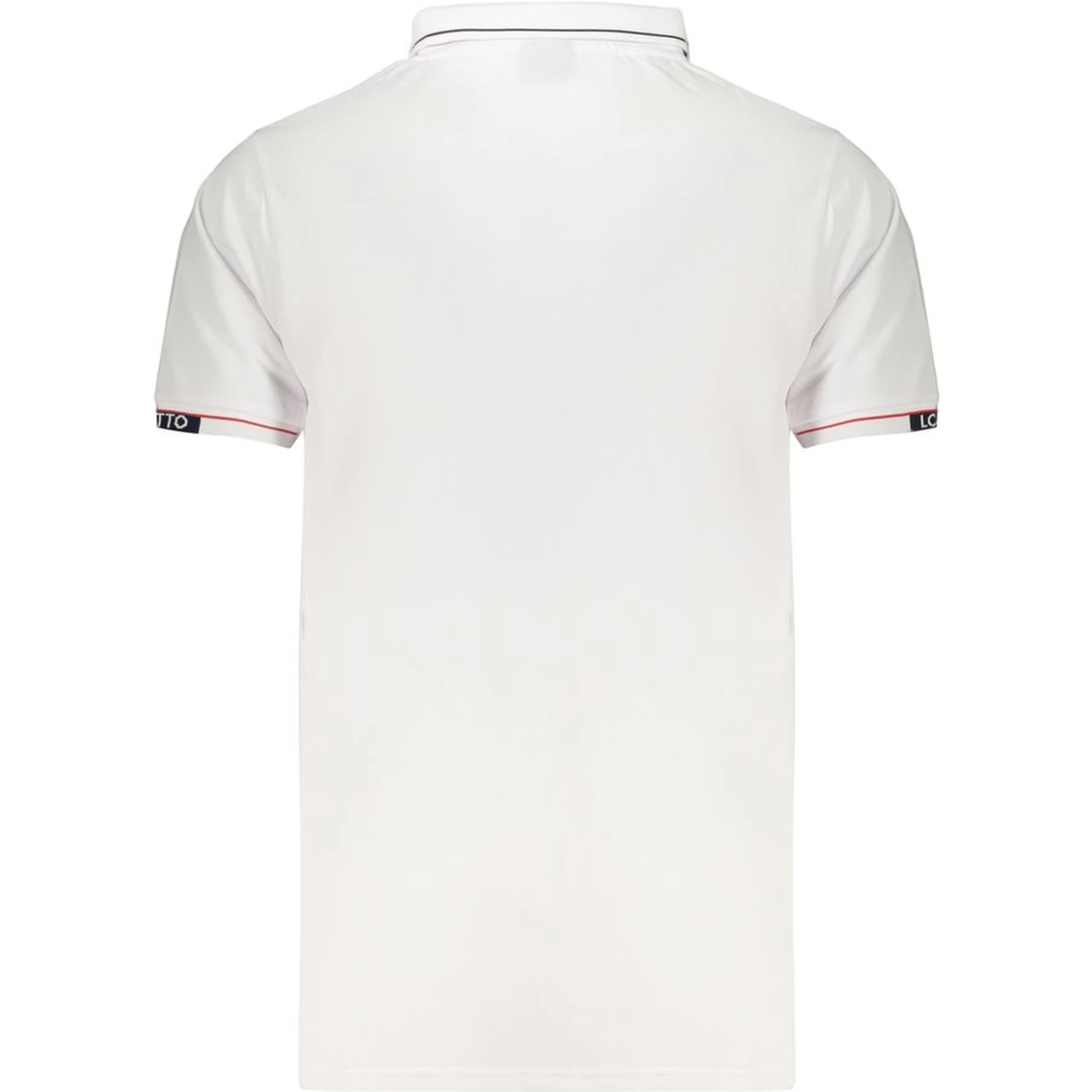 White Polyester Men's Polo Shirt