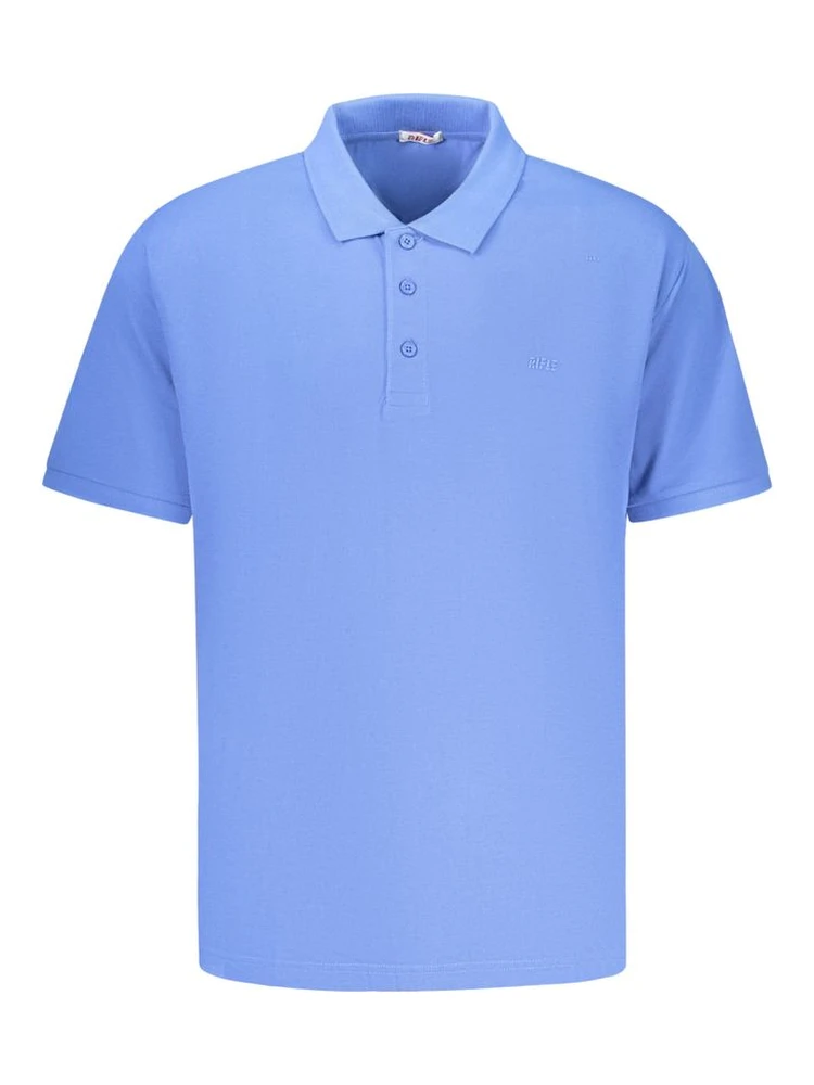 Blue Cotton Men's Polo
