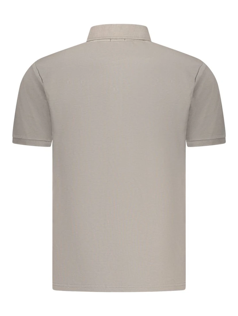 Gray Cotton Men's Polo Shirt