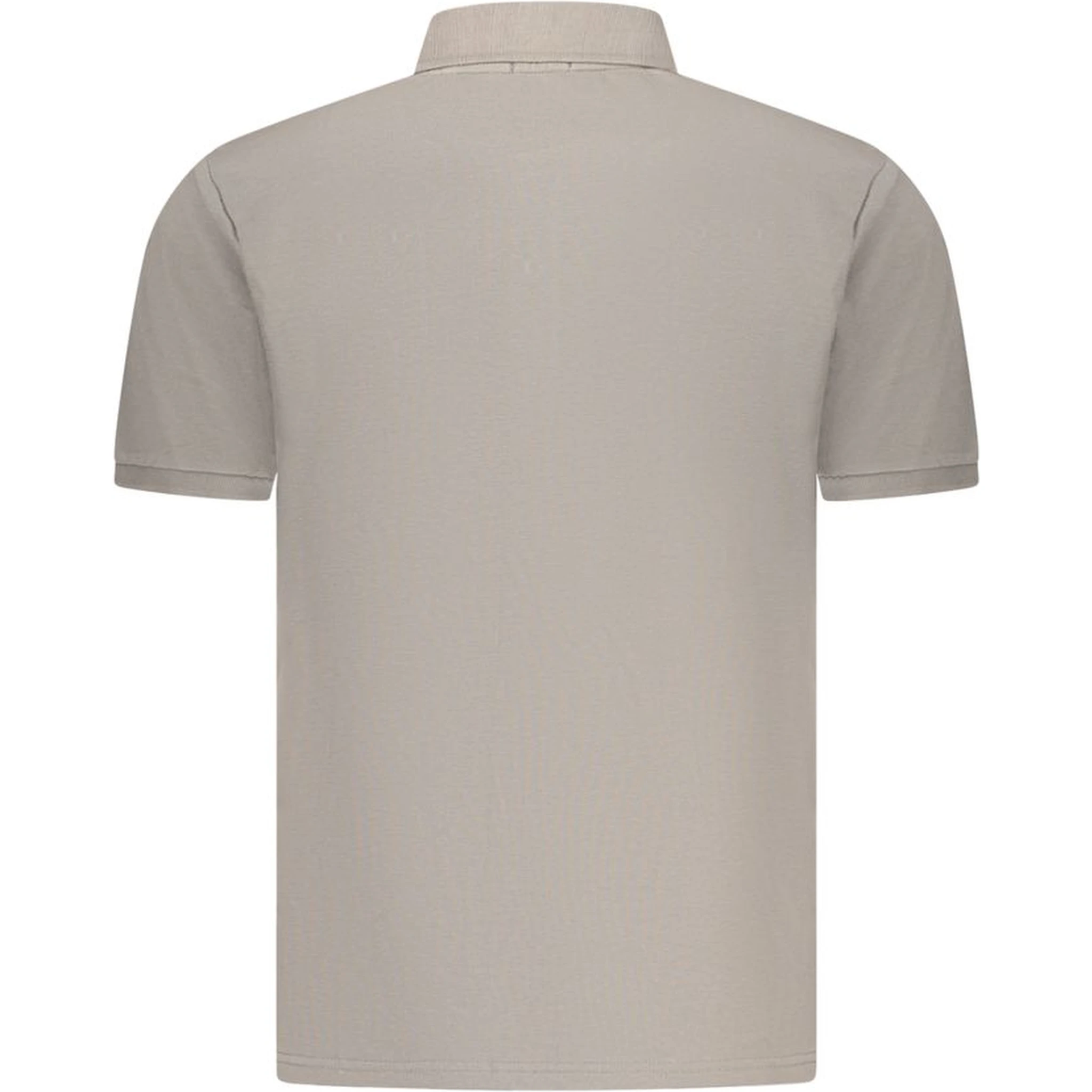 Gray Cotton Men's Polo Shirt