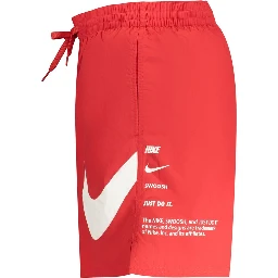 Rosso Poliestere Uomo Swim Boxer