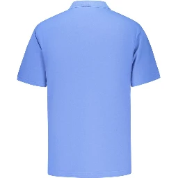 Blue Cotton Men's Polo