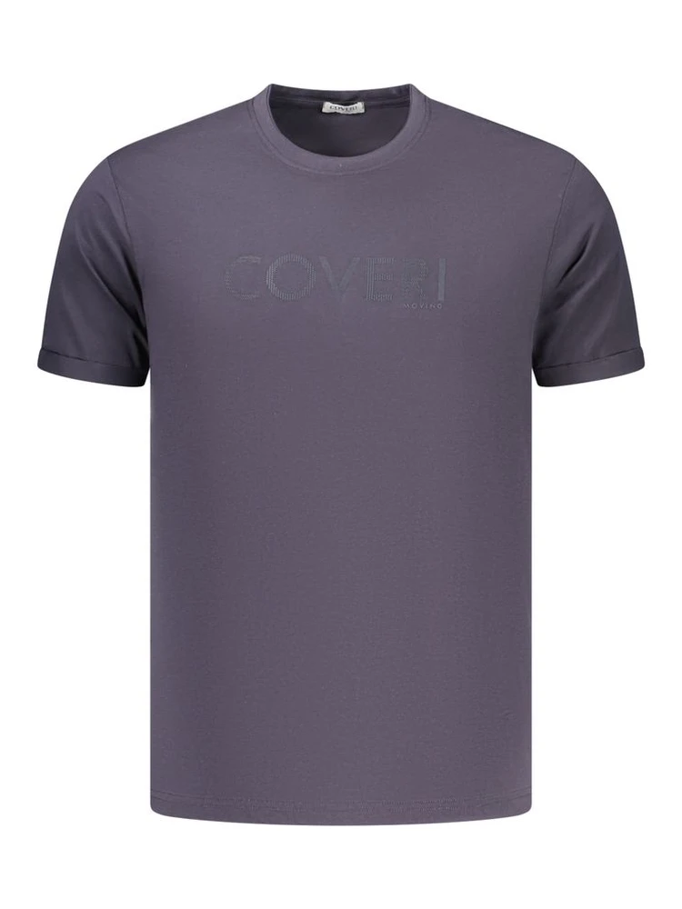 Blue Cotton Men's T-Shirt