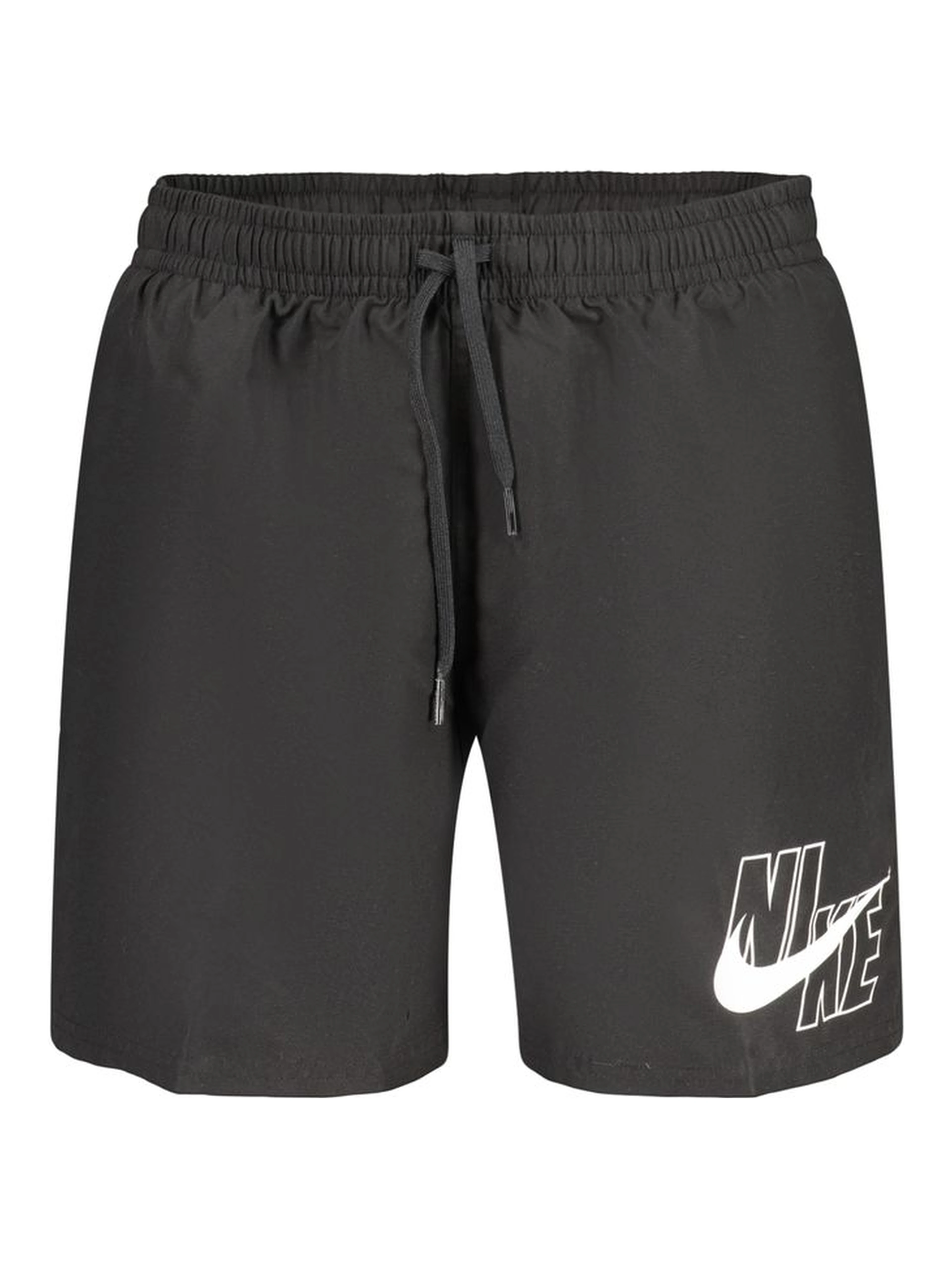 Black Polyester Men's Swimwear