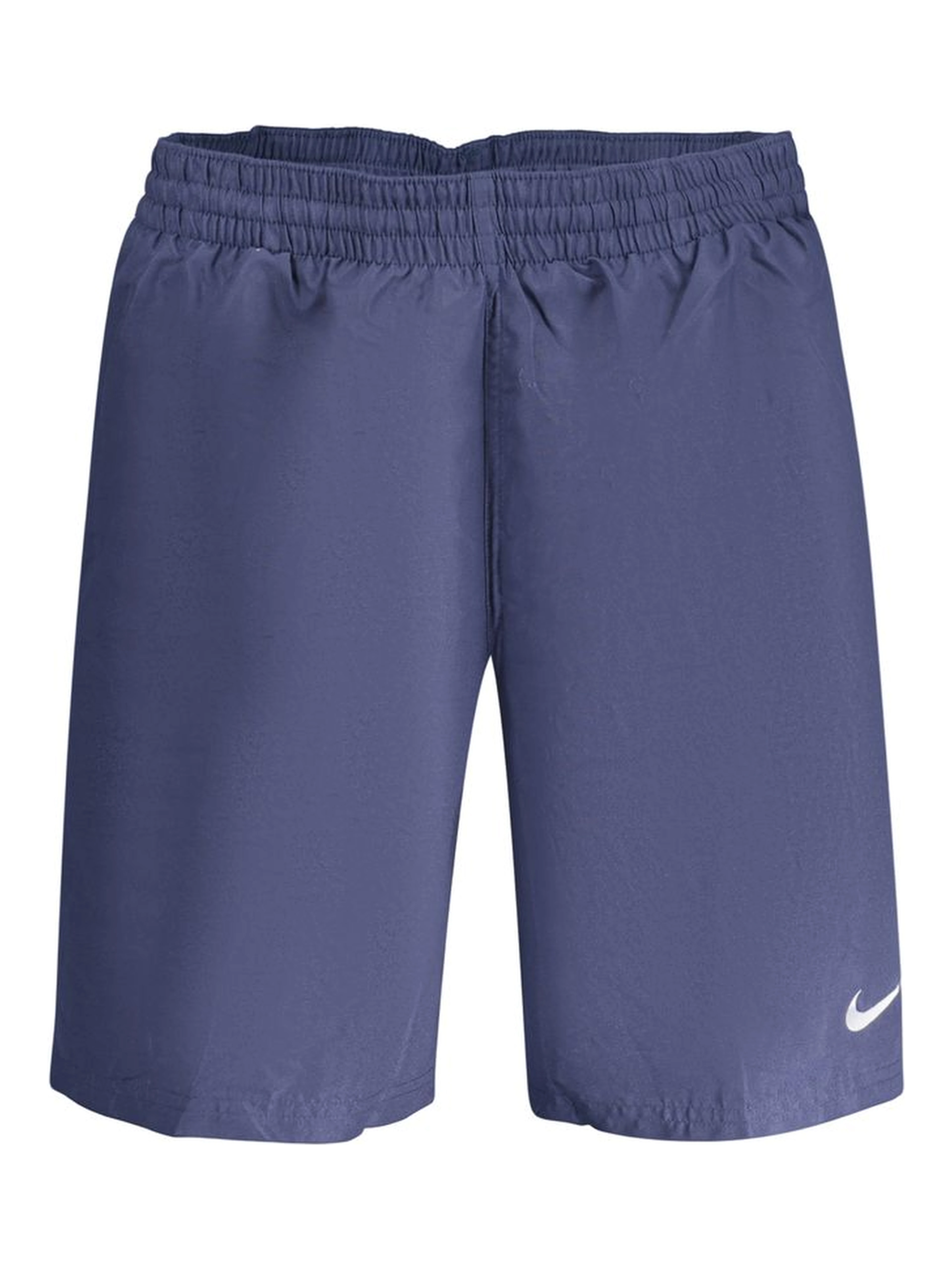 Blue Polyester Men's Swim Boxer