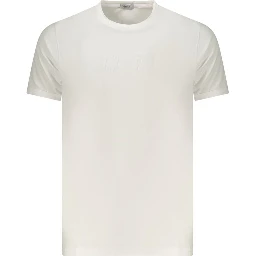 White Cotton Men's T-Shirt