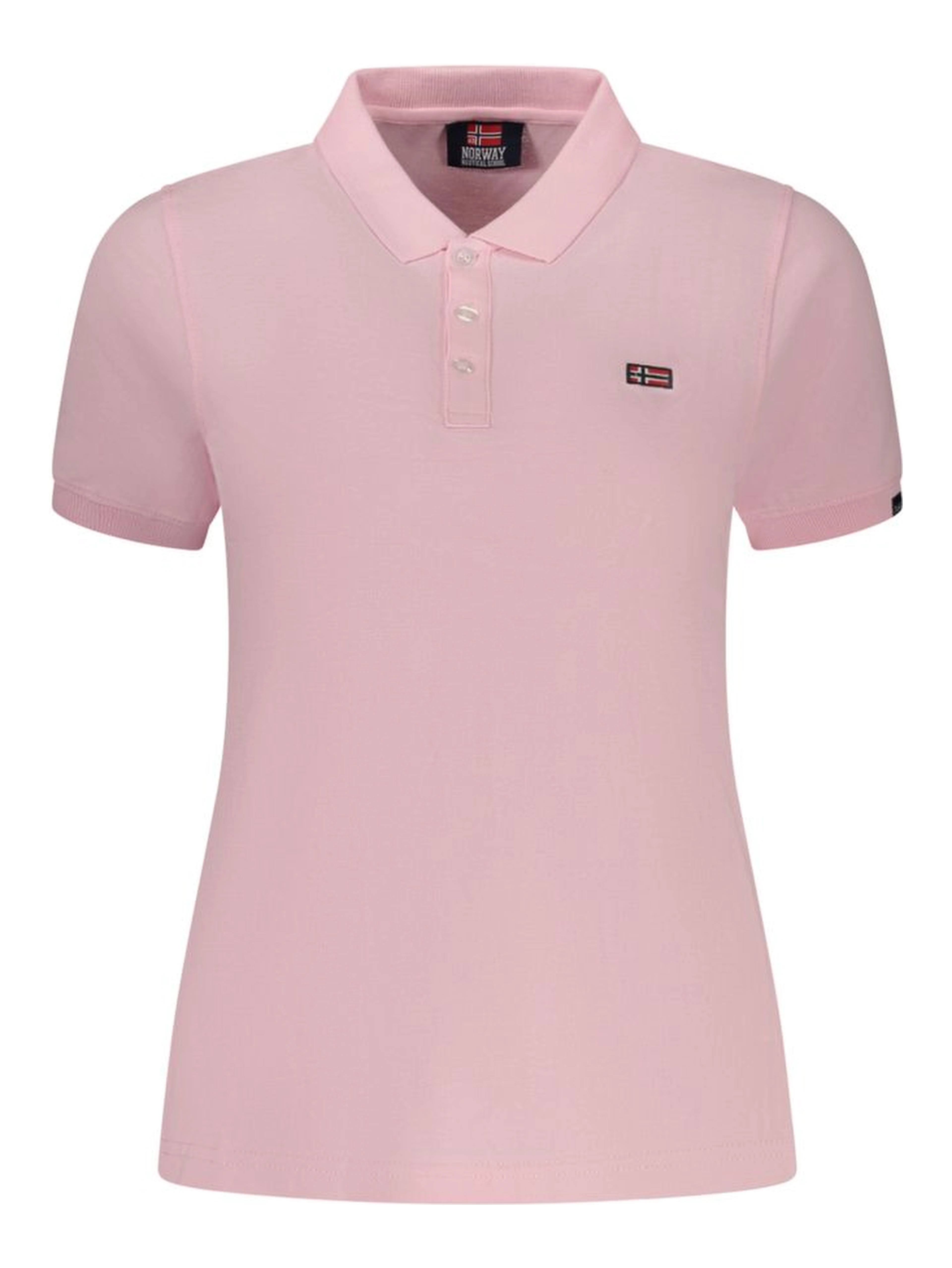 Pink Cotton Polo Shirt