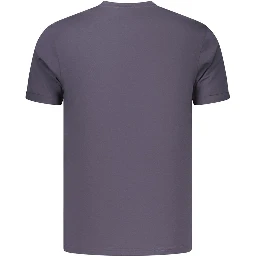 Blue Cotton Men's T-Shirt