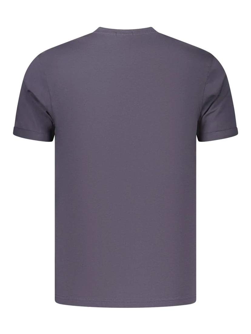 Blue Cotton Men's T-Shirt