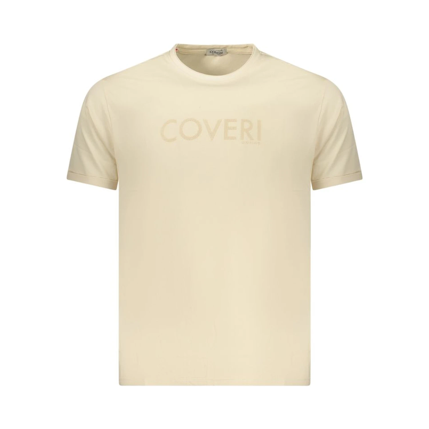 Beige Cotton Mens T-Shirt