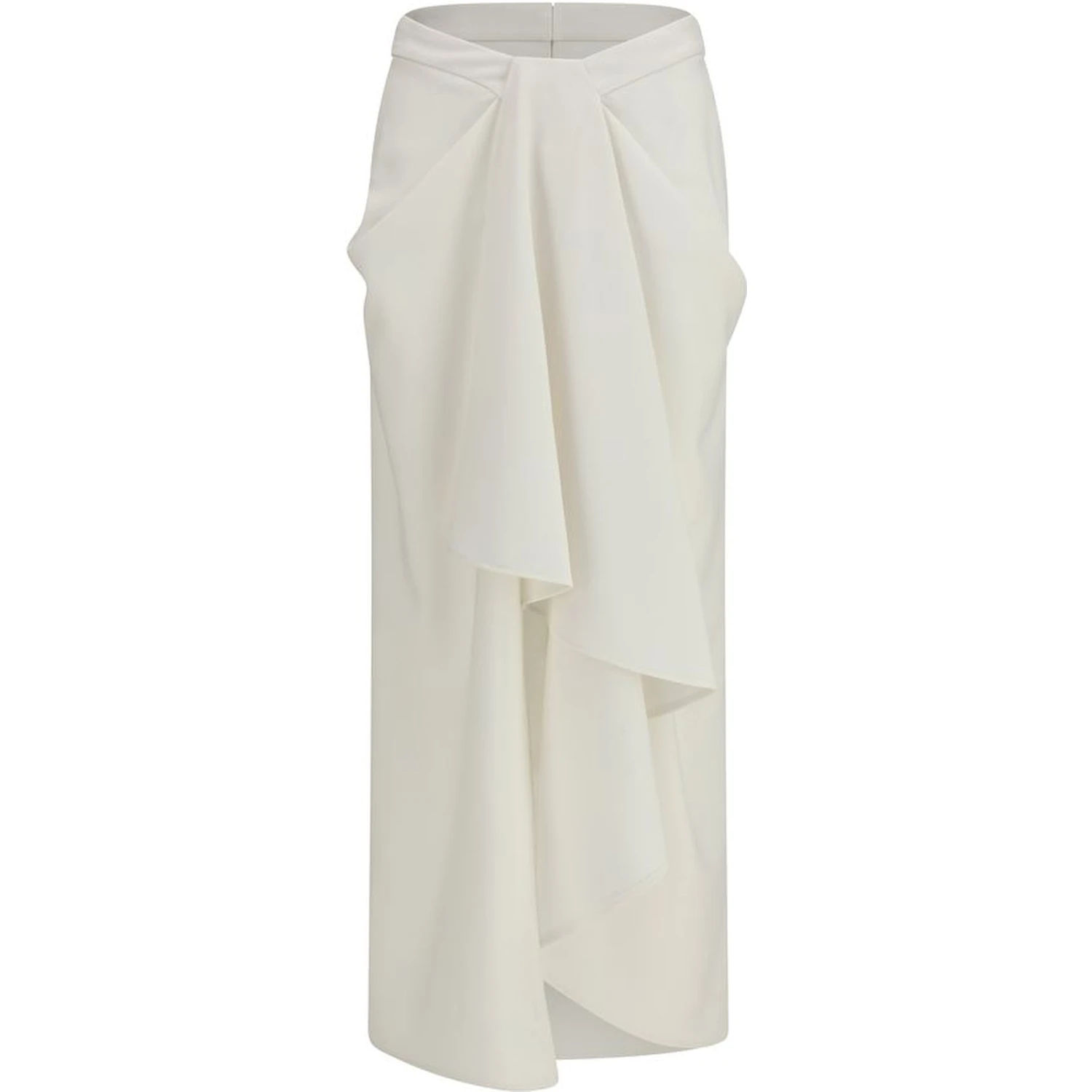 White Wool Oves Aries Long Skirt