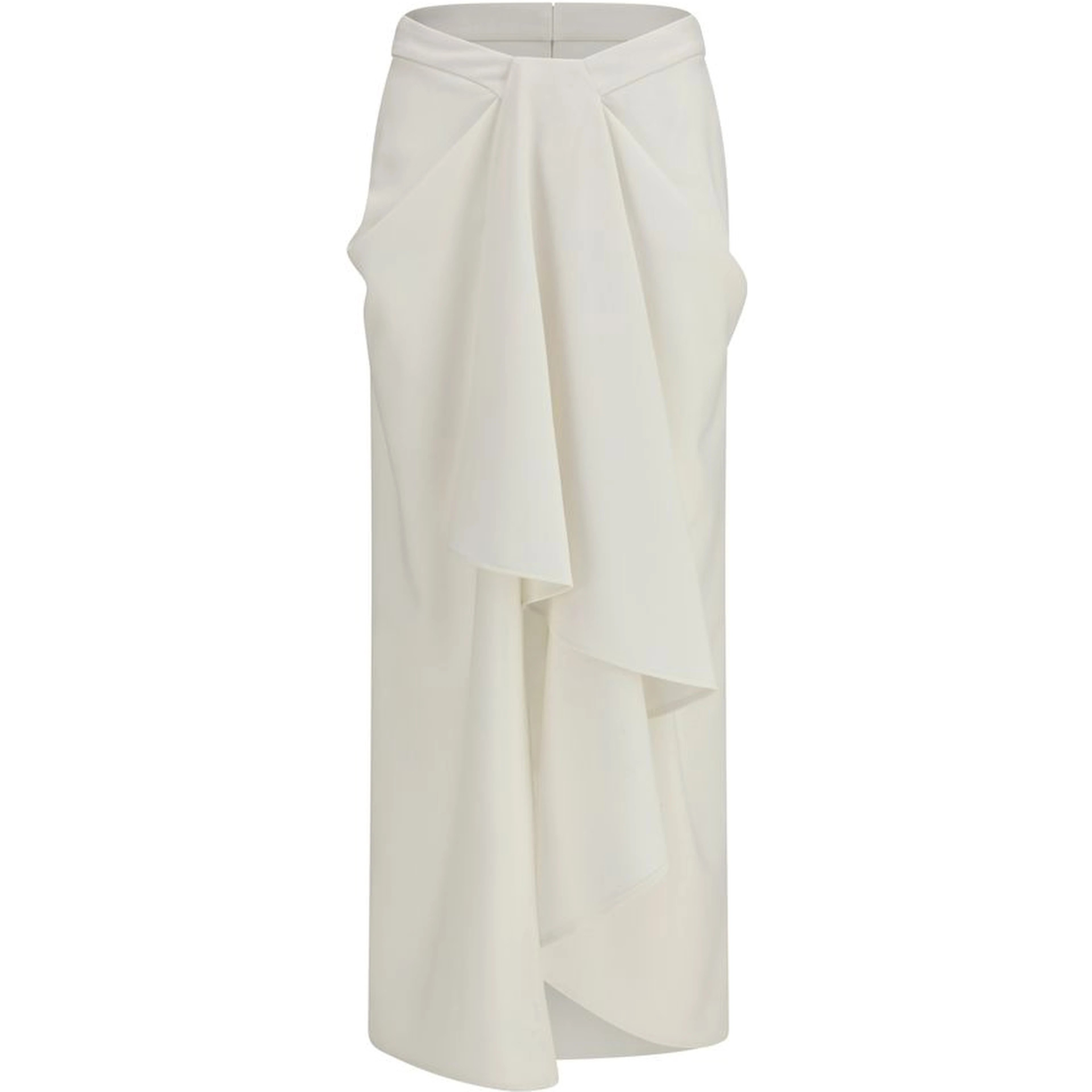 White Wool Oves Aries Long Skirt