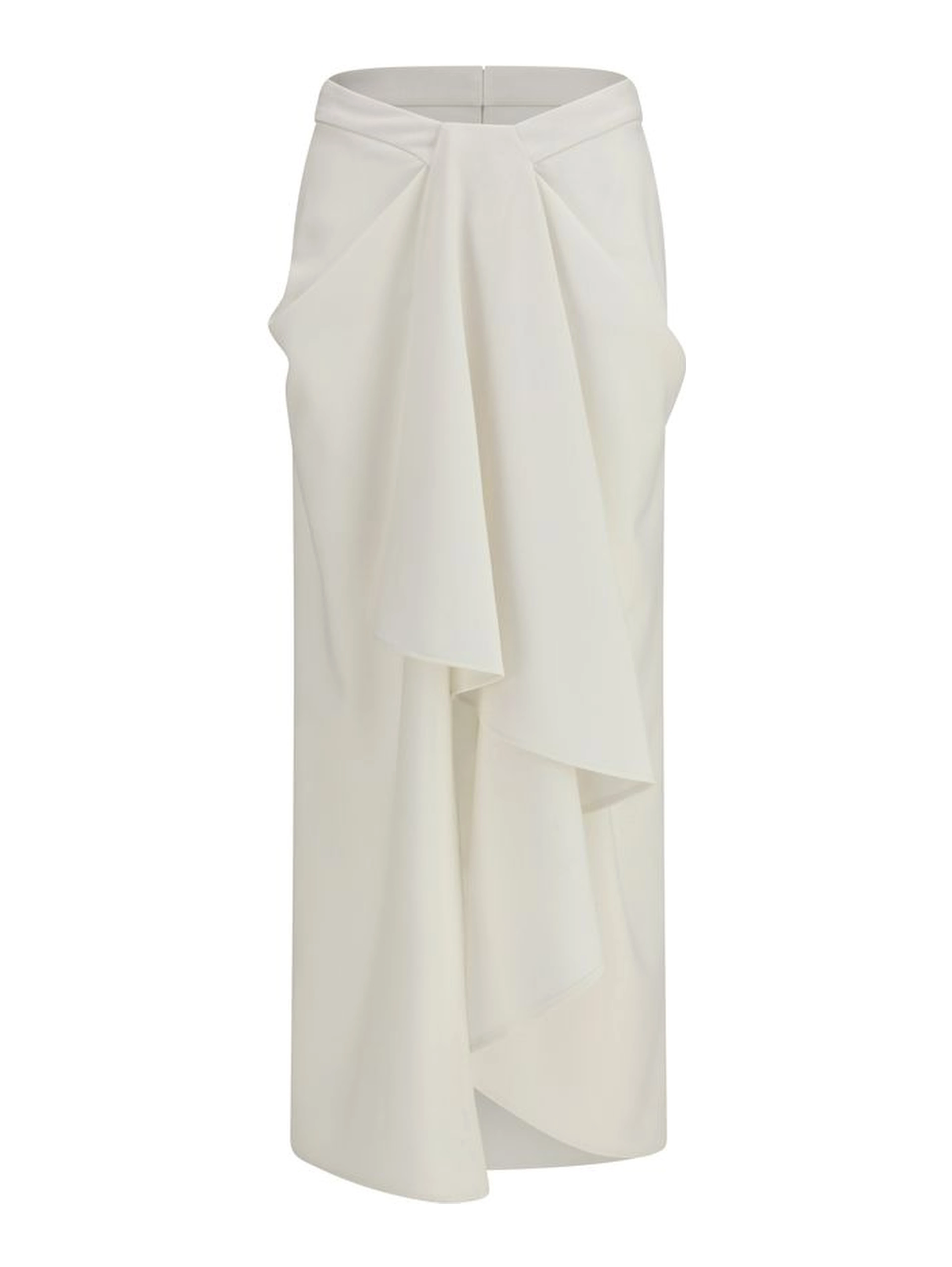 White Wool Oves Aries Long Skirt