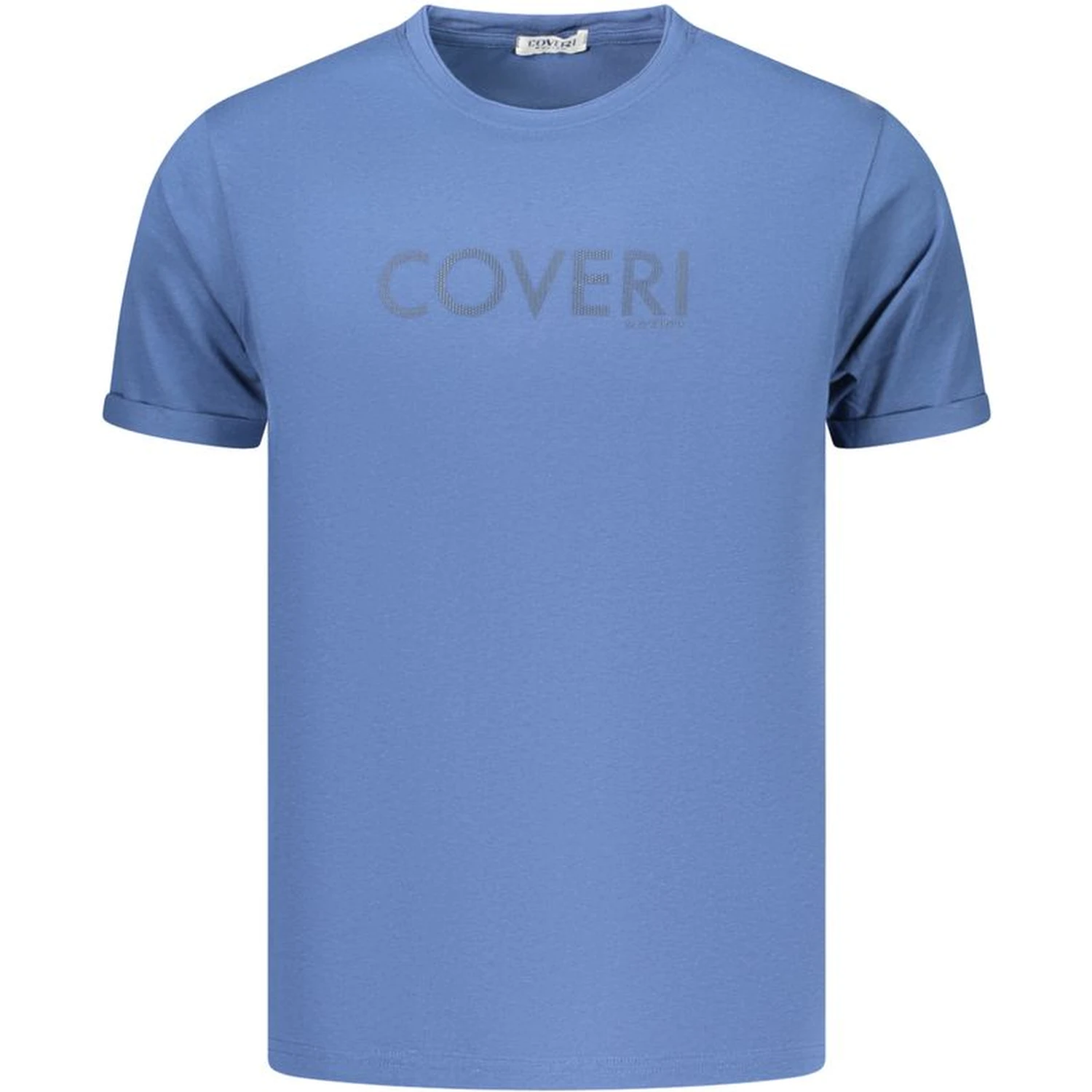 Blue Cotton Men's T-Shirt
