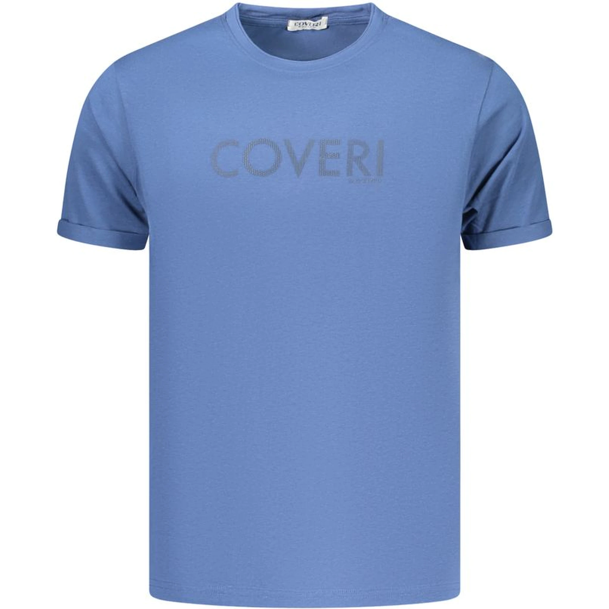 Blue Cotton Men's T-Shirt