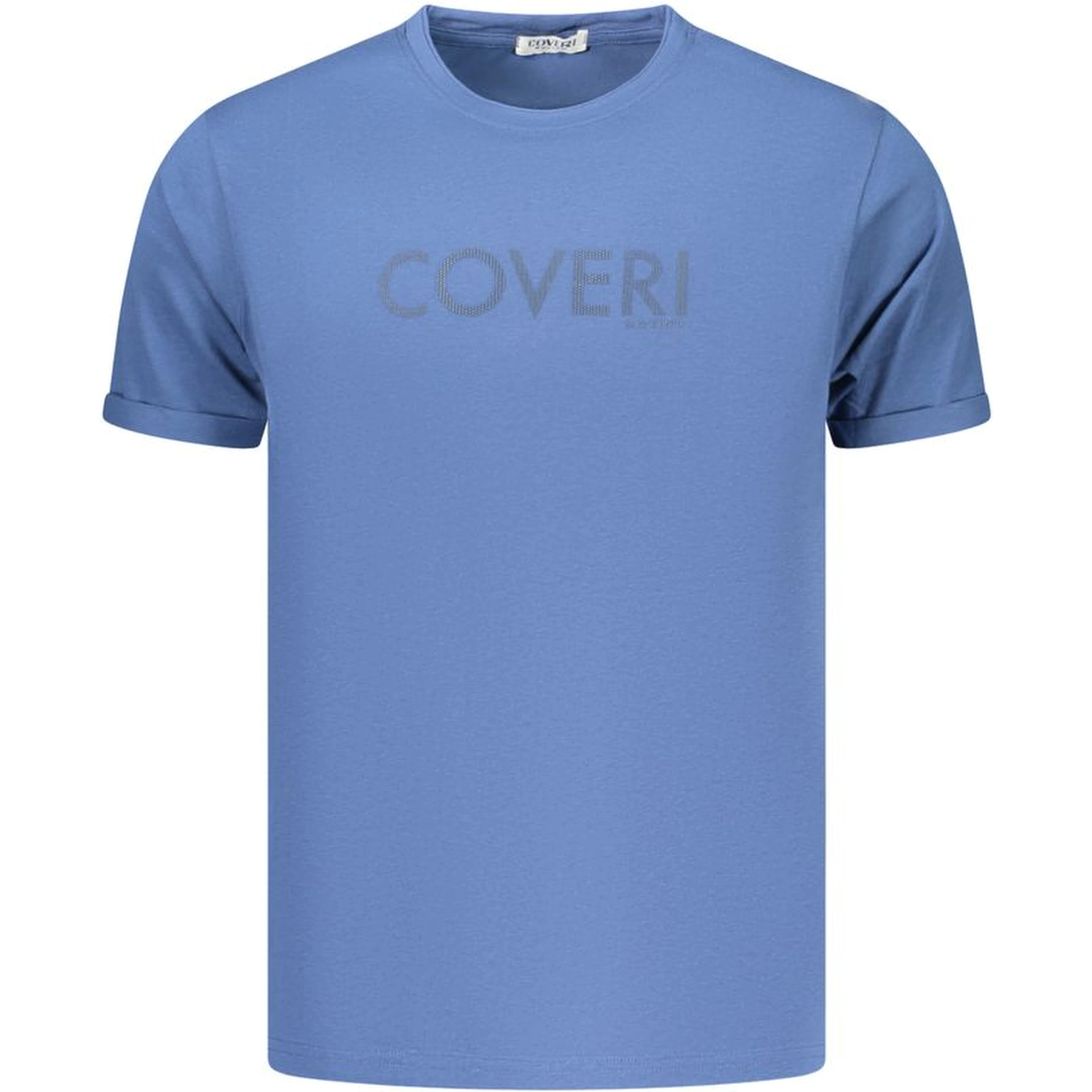 Blue Cotton Men's T-Shirt
