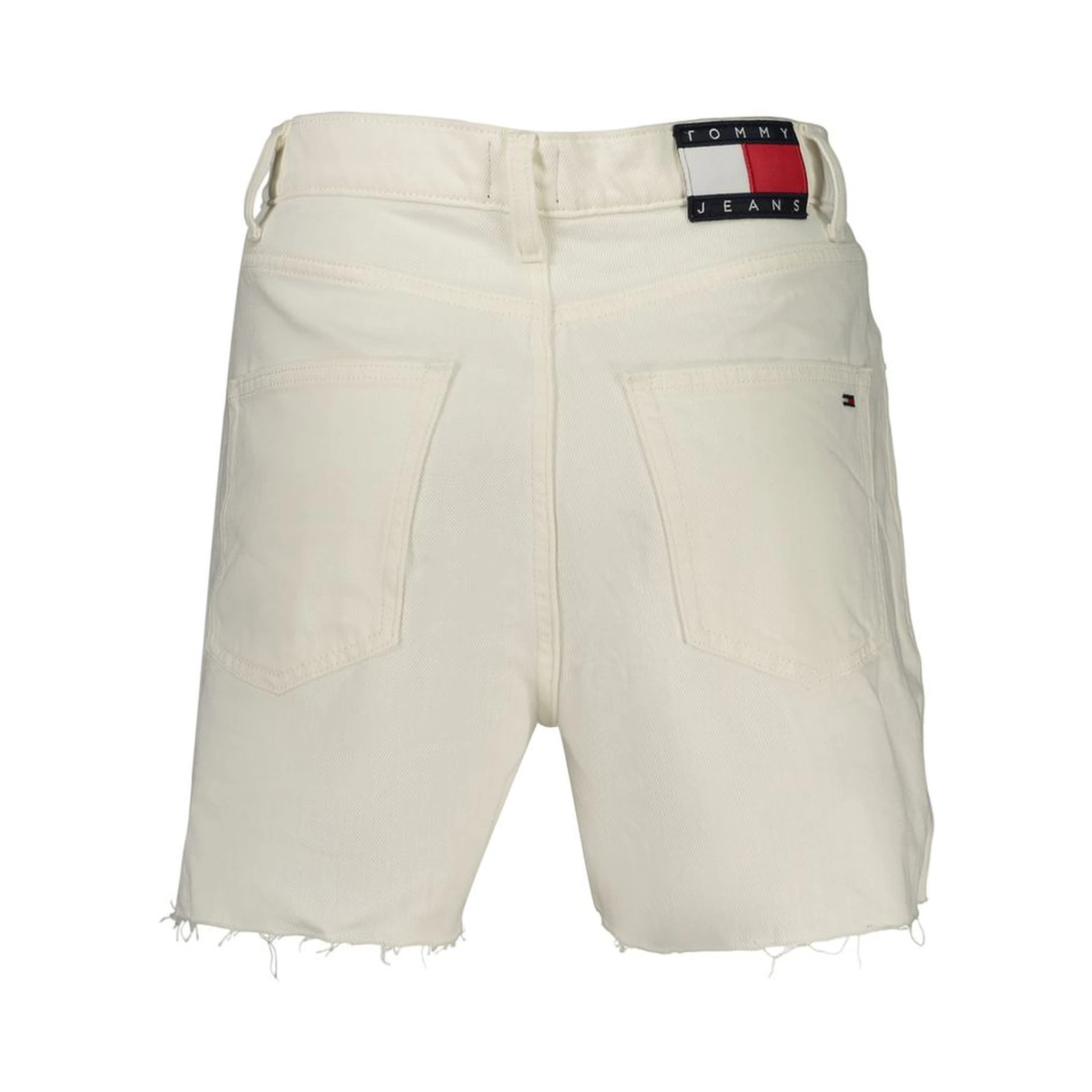 White Cotton Women Shorts