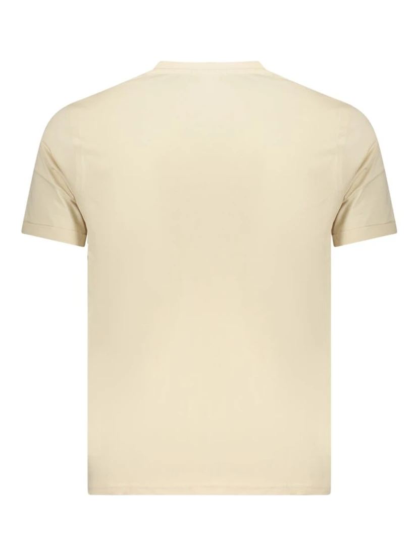 Beige Cotton Mens T-Shirt