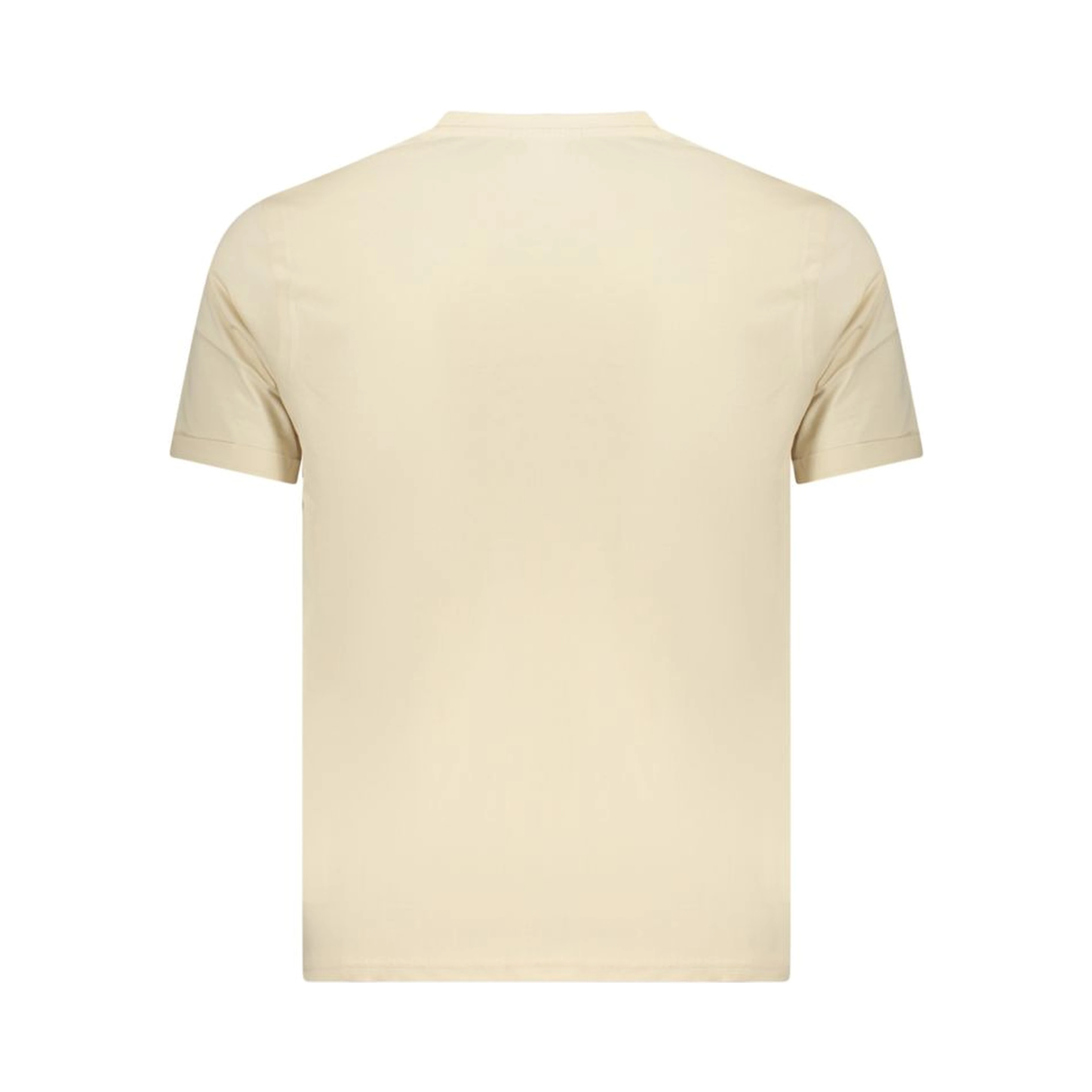 Beige Cotton Mens T-Shirt