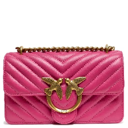Pink Leather Love One Mini Shoulder Bag