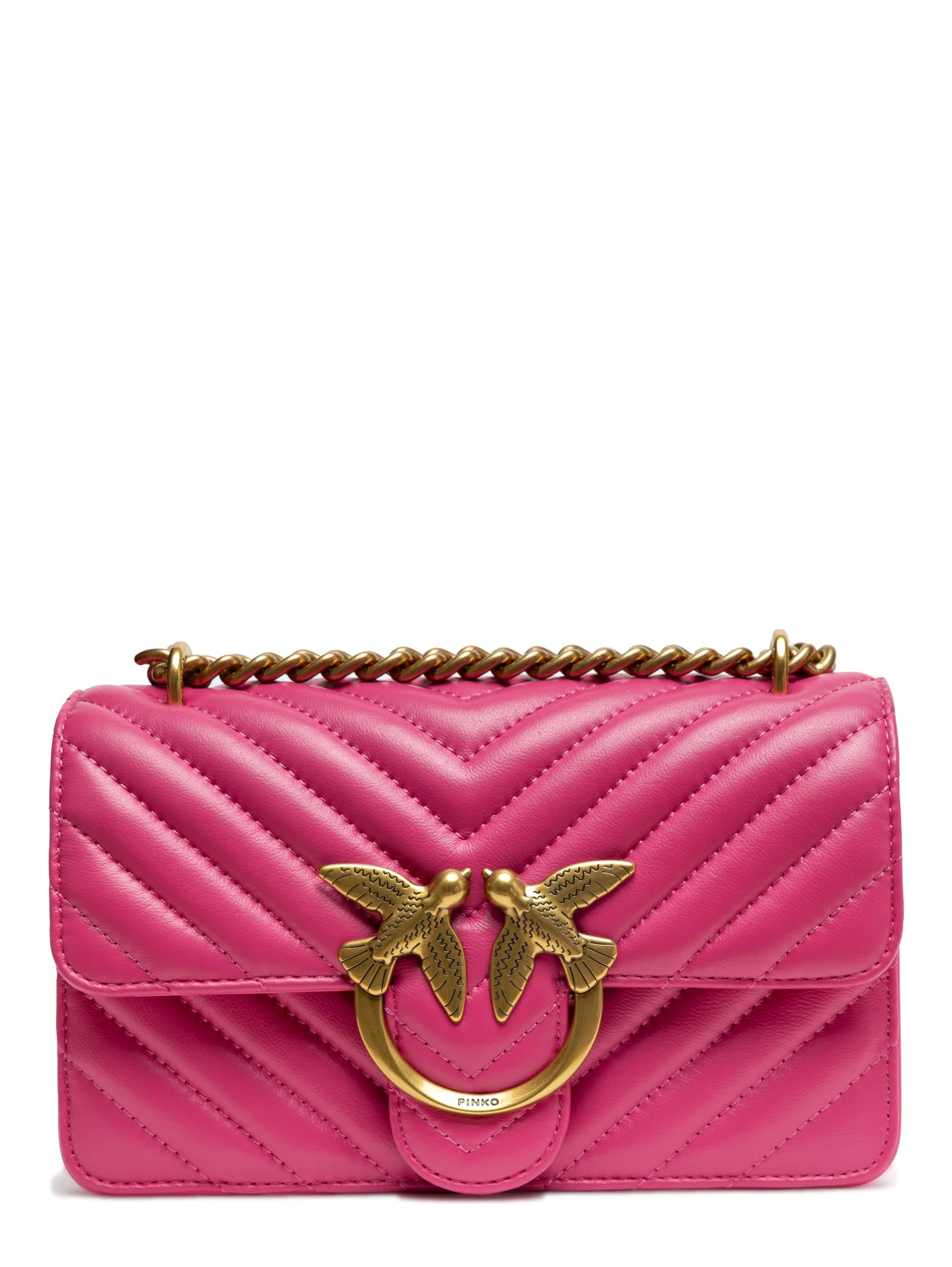 Pink Leather Love One Mini Shoulder Bag