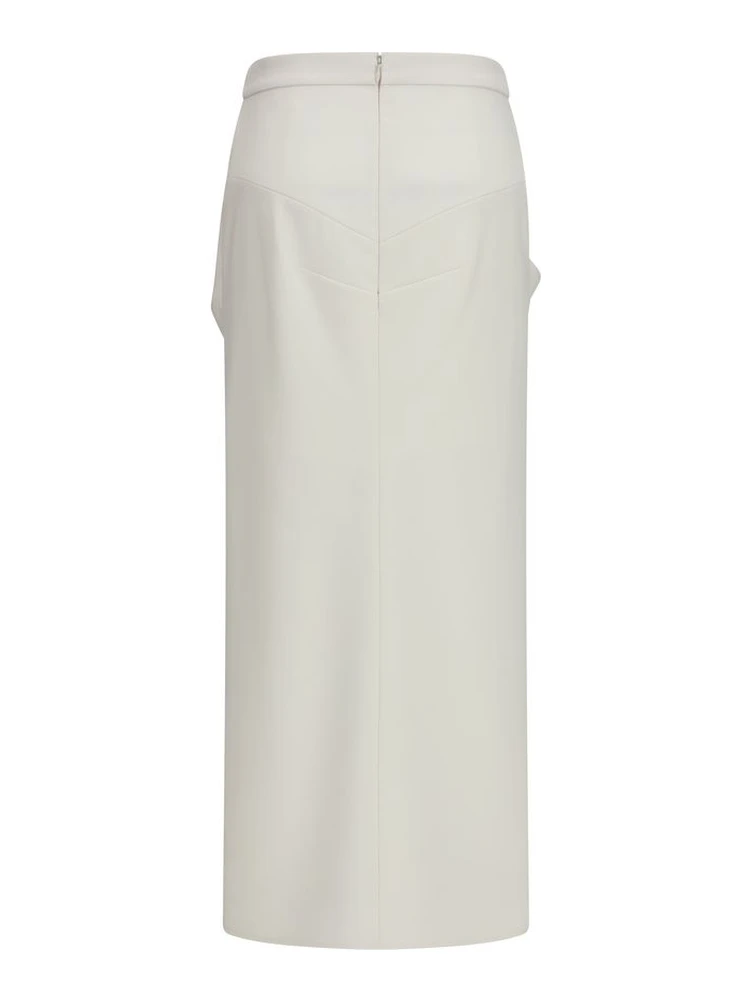 White Wool Oves Aries Long Skirt alternative