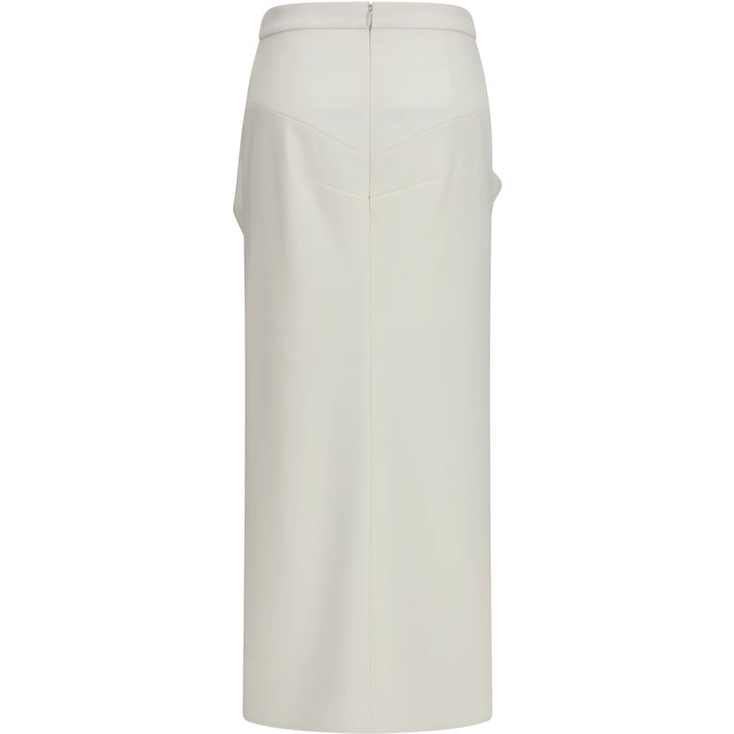 White Wool Oves Aries Long Skirt